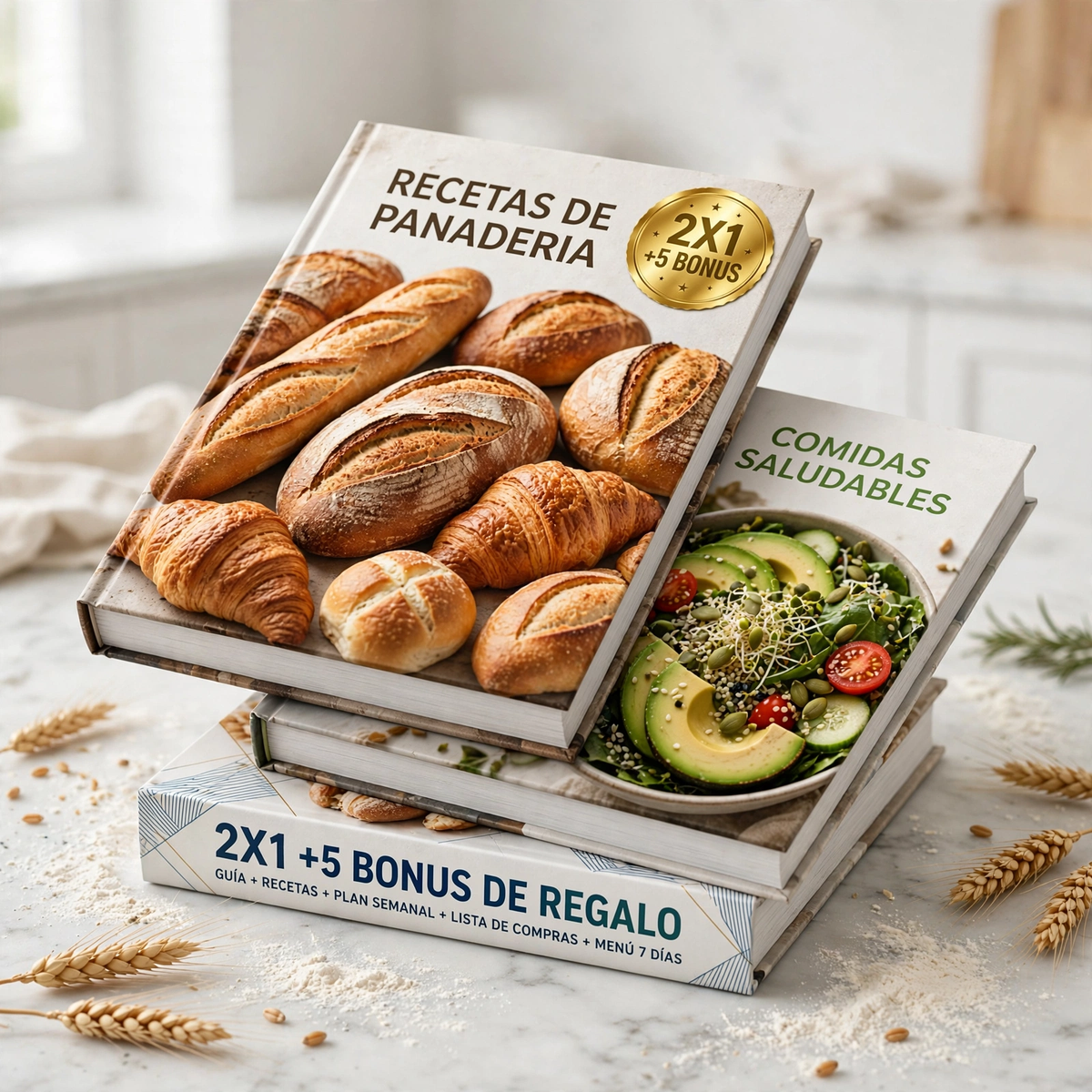 2X1 PANADERIA Y COMIDAS SALUDABLES + 5 BONUS DE REGALO
